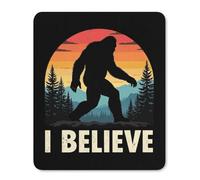 Gaming Tapete Atardecer De Pie Grande Creo En Sasquatch Impermeable Accesorios Ordenador Suave Alfombrilla Escritorio para Computadora Escritorio Ordenadores 25X30Cm