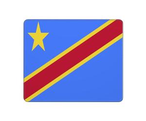 Gaming Tapete Bandera De La República Democrática del Congo Lavable Protector Escritorio Portátil Accesorios Ordenador para Escritorio Ordenadores Juegos 25X30Cm