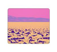 Gaming Tapete Campo De Golf del Diablo Parque Nacional del Valle De La Muerte Impermeable Protector Escritorio Lavable Alfombrilla Escritorio para Oficina Pc Juegos 25X30Cm