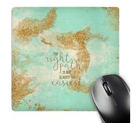 Gaming Tapete Cita del Camino Correcto En Mint Duradera Alfombrilla Escritorio Suave Accesorios Ordenador para Escritorio Ordenador Ordenadores Pc 25X30Cm