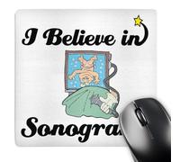 Gaming Tapete Creo En Las Ecografías Suave Protector Escritorio Portátil Alfombrilla Escritorio para Computadora Oficina Escritorio Ordenador 25X30Cm