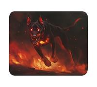 Gaming Tapete Doberman Infernal Corriendo Lavable Mouse Pad Portátil Accesorios Ordenador para Oficina Hogar Ordenadores 25X30Cm
