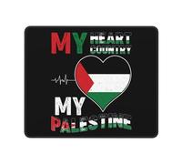 Gaming Tapete Mi Corazón, Mi País, Mi Palestina Lavable Alfombrilla Escritorio Duradera Mouse Pad para Ordenadores Computadora Oficina 25X30Cm