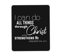 Gaming Tapete Todo Lo Puedo En Cristo Que Me Fortalece Suave Mouse Pad Duradera Accesorios Ordenador para Hogar Ordenadores Computadora 25X30Cm