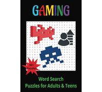 Gaming: Word Search Puzzle with Medium/Easy to Read about Level, Pixel, Server and more | 6x9 inches, 110 pages, 50+ puzzles...| Gifts for free times, holidays and gifts