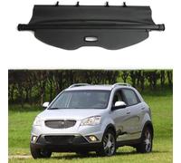 GAMIRA Cubierta de Carga Retráctil, para SsangYong Korando 2011-2013 Cubiertas de Carga para automóviles Maletero Trasera Bandeja de Carga Cubierta Cargo Protectora,A-Black