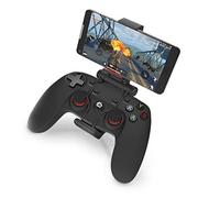 GAMIUM - Mando para videojuegos inalámbrico con cable - Triple conexión: cable, Bluetooth, receptor 2,4 GHz - PC, PS3, Box Android TV, auriculares VR, Smartphone y Tablet Android - Clip para Smartphone