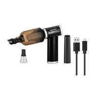 GAMM Blowvac Aspirador Soplador Sin Cable, Recargable con USB Tipo-C, 2 Horas Autonomía Sin Cable, 4 Velocidades y 2 Modos de Trabajo, para Barberos, Peluqueros, Coche, Ordenadores, Teclados