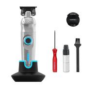 GAMMA+ Cyborg Trimmer Cortapelos Hombre Profesional, Cortadora de Pelo con Motor Brushless, 180 Minutos Autonomía Sin Cable, Cuchilla Ajustable 0 Gap, Base de Carga, Cuerpo Metálico