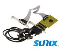 GAMMA INDUSTRIAL SUNIX - Tarjeta PCI 4 Puertos COM RS232 + LPT - MIO5099A