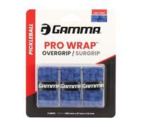 GAMMA Pickleball Pro Wrap OVERGRIP, Extra pegajoso, Duradero, Absorbe la Humedad, Blanco, Azul