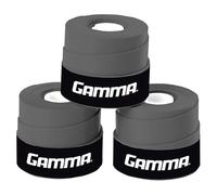 Gamma Supreme Overgrip Grey Sobreagarre, Unisex, Gris, 3 Unidades