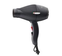 GAMMAPIU' Secador de Pelo Profesional E-T.C. Light, 3 Temperaturas, Ligero, Silencioso, Generador de Iones, 430 g, Rejilla Recubierta de Turmalina, W 1800-2100 (Enchufe SCHUKO, Negro mate)