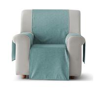 GAMUSI Funda Sillon Impermeable Antimanchas Relax reclinable, Funda Sillon orejero, Funda Sofa 1 Plaza, Color Agua