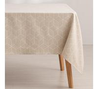 GAMUSI Mantel Antimanchas geométrico Line Lino 140x180 cm