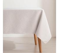 GAMUSI Mantel Antimanchas Mesa Rectangular Lurex Hilo Plateado Jacquard Impermeable 140x200 cm, Tacto Tela, Color Gris/Plata - Tilu