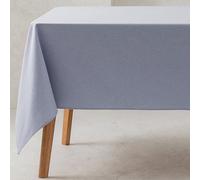 GAMUSI Mantel Liso Tela algodón orgánico Impermeable Antimanchas Rectangular Color Celeste 140x180 cm