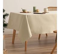 GAMUSI Mantel Navidad Liso Hilo Dorado Mesa Comedor Rectangular Decoración Navideña 140x300 cm Color Verde Oliva/Oro