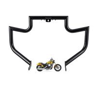 Gamyipp Barra de choque de 1.5 pulgadas para Harley Dyna Daytona Glide Custom Low Rider Street Bob Sturgis Super Glide (negro)