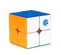 GAN 249 v2 Cubo de Velocidad 2 x 2, Mini Cubo Mágico Original 48 mm - Núcleo IPG v4 & GES v3 & Ajuste Elástico, Adultos y Niños, No Magnético(Sin Pegatinas)