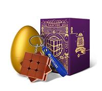 GAN 330 Edición Huevo de Pascua, Antiguo Rima Llavero Cubo Mini 3x3 Juguetes Regalo (Púrpura Genciana)