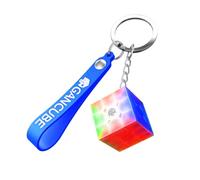 GAN 330 mini cubos mágicos llaveros 3 x 3 10 aniversario Edición, cubo Key Ring 30 mm para tus llaves o como elegante colgante, mini Speed Cube llavero para niños y adultos