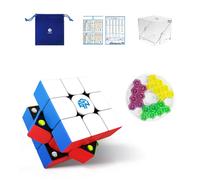 Gan 356M 3x3 Magnético Speed Cube, 356 M Mejor Cubo Mágico con 48 Imanes/4 Tipos de Elasticidad- Rotación rápida y Suave, Resistente y Duradero, Profesional Original Iman-tado Puzzle (Standard)