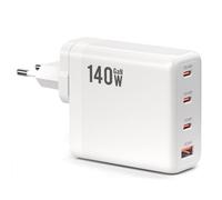 GaN Fast PD Cargador USB C de 140 W (4 en 1), 140 W, 100 W, 65 W, 45 W, Base de carga con múltiples conectores para MacBook Pro/Air, portátil Dell XPS, iPad/Pro, iPhone, Samsung, Galaxy Phone