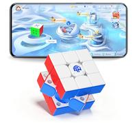 GAN i4 Smart Cube UV, Cubo Magnético 3x3, Cubos Inteligente de Velocidad, Conectividad Bluetooth, Apto para Principiantes y Avanzadados, Cronometraje Mediante Aplicación para Competiciones en Línea