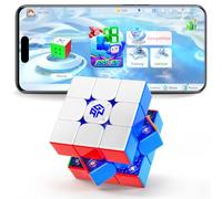 GAN icarry 4 Inteligente Speed Cube, Cubo de Velocidad Magnético 3x3, 150 Horas de Duración de la Batería, Seguimiento en Tiempo Real, Compatible con Competiciones en Línea la Aplicación, Limitada SSL