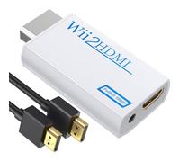 GANA Convertidor de Wii a HDMI, Adaptador de Wii a HDMI, Conector Wii a HDMI 1080p 720p, Salida de vídeo y Audio de 3,5 mm, Soporta Todos los Modos de visualización Wii