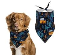 GANA Un Videojuego Bufanda De Mascota Duradero Bandanas Triangular para Perro Impermeable Baberos para Gatos para Fiesta Bodas Vacaciones