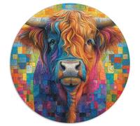 Ganado de Highland Rompecabezas Imposible,desafío para Adultos Juego EduGatoivo 1000 Piezas Obra De Arte De Juego De para Adultos Y Niños A Partir De 12 Años 1000pcs (67.5x67.5cm)