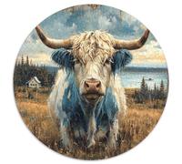 Ganado de Highland Rompecabezas Imposible,desafío para Adultos Juego EduGatoivo 1000 Piezas Obra De Arte De Juego De para Adultos, Regalos A Partir De 14 Años 1000pcs (67.5x67.5cm)