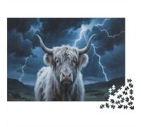 Ganado de HighlandRompecabezas Imposible,desafío para Adultos Juego Educativo 300 Piezas Obra De Arte De Juego De para Adultos Y Niños A Partir De 12 Años 300pcs (40x28cm)