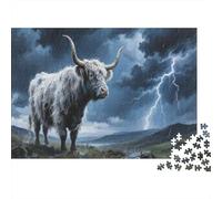 Ganado de montañas Puzzle 1000 Piezas Rompecabezas Adultos Y NiñosRegalos Vida Silvestre Mpresión De Alta Definición Multicolor Juego Educativo 1000pcs (75x50cm)