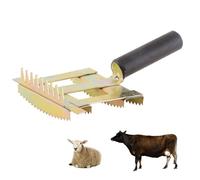 Ganado Muda Peine Ganado Vaca Toro Pelo Cepillo Antipruriginoso Harrow Rastrillo Grooming Herramienta