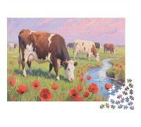 Ganado Puzzle 1000 Piezas, manadas DIY, Juguete Educativo, Decoración del Hogar, para Niños Mayores De 12 Años 1000pcs (75x50cm)