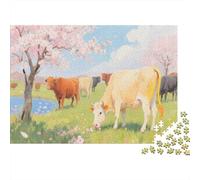 Ganado Puzzle De 1000, manadas DIY, Juguete Educativo, Decoración del Hogar, para Niños Mayores De 12 Años 1000pcs (75x50cm)
