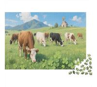 Ganado Puzzle De 1000, manadas DIY, Juguete Educativo, Decoración del Hogar, Rompecabezas para Adultos, A Partir De 14 Años 1000pcs (75x50cm)