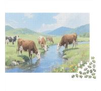 Ganado Puzzle De 1000, manadas Regalos, Juguete Educativo, Decoración del Hogar, para Niños Mayores De 12 Años 1000pcs (75x50cm)