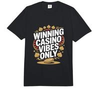 Ganador Casino Vibes Only Bold Casino Poker Lema Comfort Colors Adult Heavyweight T-Shirt