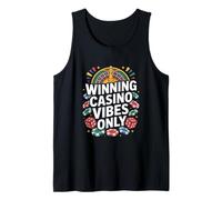 Ganador Casino Vibes Only Ruleta Chips Dados Jugadores Camiseta sin Mangas