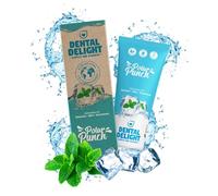 Ganador de la prueba (nota 1,2 muy bueno), sabor glacial a menta Polar Punch de Dental Delight, vegano, climáticamente neutro, sin microplástico.