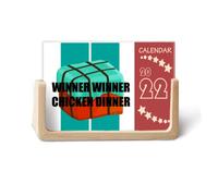 Ganador Ganador Pollo Ganador 2022 Calendario de escritorio Planificador 12 meses