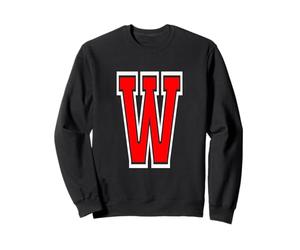 Ganadores Jersey Art Big Letter W University Style Sudadera