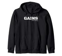 GANANCIAS no es fácil - ganar músculos en el gimnasio Sudadera con Capucha
