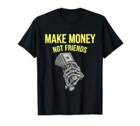Ganar Dinero sin Amigos Diseño gráfico para emprendedores Camiseta