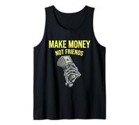 Ganar Dinero sin Amigos Diseño gráfico para emprendedores Camiseta sin Mangas