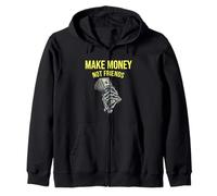 Ganar Dinero sin Amigos Diseño gráfico para emprendedores Sudadera con Capucha